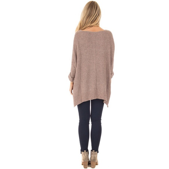 🆕Natalie Netted Knit Sweater in Mocha - Picture 4 of 4